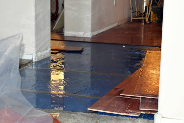 Professional Sewage Cleanup technician working in Clayville, RI
